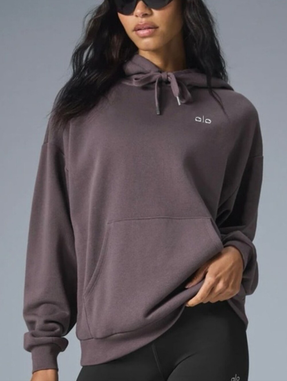 Alo Yoga Accolade Hoodie Sweatshirt Raisinette M